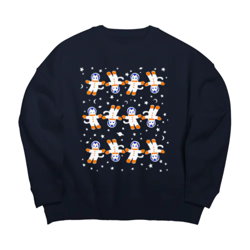 宇宙フォークダンス(無重力) Big Crew Neck Sweatshirt