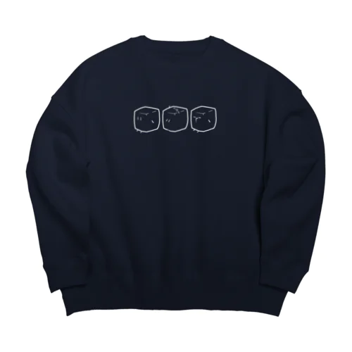 3連 Big Crew Neck Sweatshirt