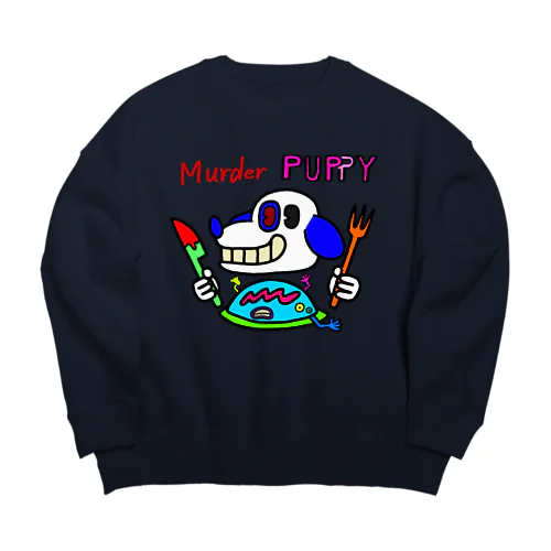 murder puppy5 Big Crew Neck Sweatshirt