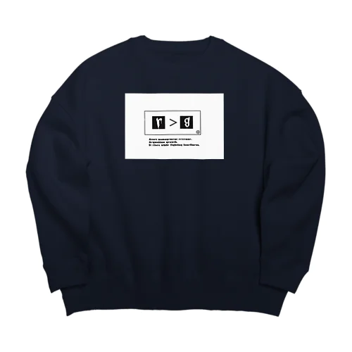 r>g アールダイナリージー Big Crew Neck Sweatshirt