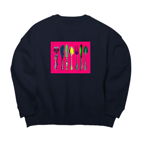 カトラリー2 Big Crew Neck Sweatshirt