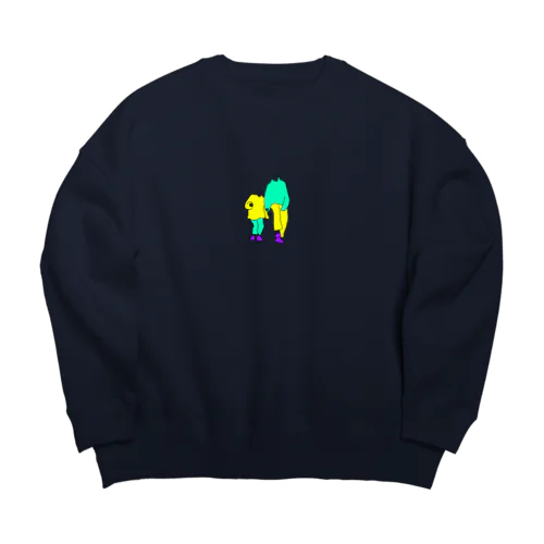 【オハヨウノヤクソク】カオイガイノカラダ Big Crew Neck Sweatshirt