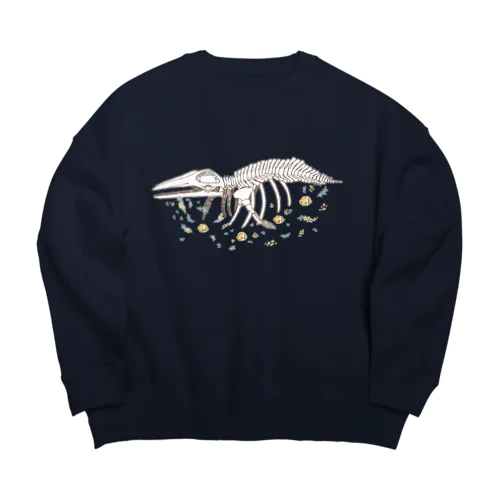 クジラの夢 Big Crew Neck Sweatshirt