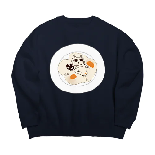 ワン・ツー・スリー★ Big Crew Neck Sweatshirt