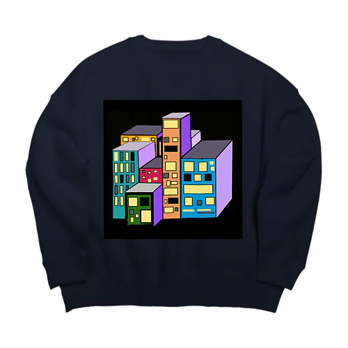 Unsleeping town. Big Crew Neck Sweatshirt