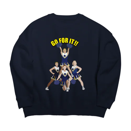 チアガール Big Crew Neck Sweatshirt