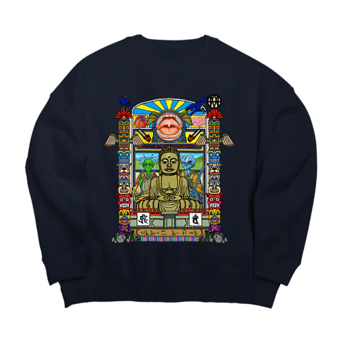 恐怖のトーテムポール Big Crew Neck Sweatshirt