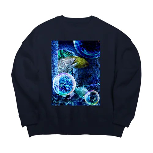 水底の遺跡  ( ウツボ ) Big Crew Neck Sweatshirt