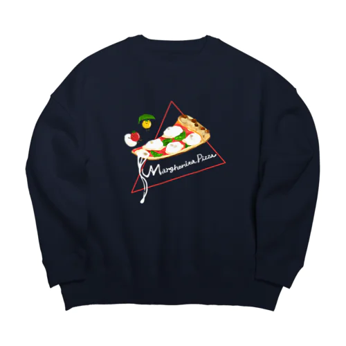 マルゲリータピザ！！ Big Crew Neck Sweatshirt