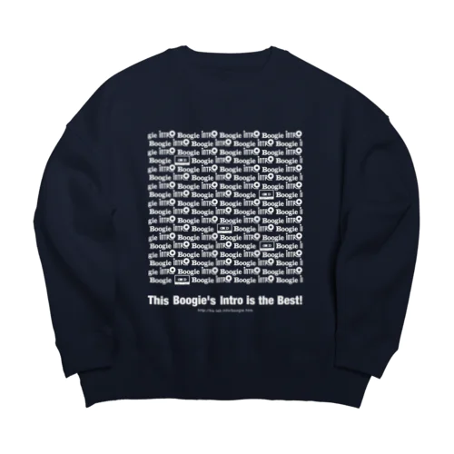 モノグラム白プリ Big Crew Neck Sweatshirt