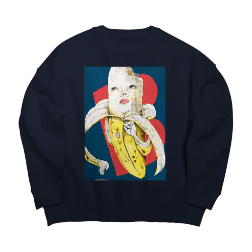 バナナandバナナ Big Crew Neck Sweatshirt