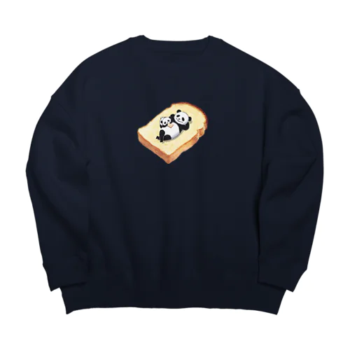 ごろねパンダ Big Crew Neck Sweatshirt