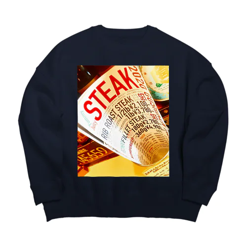 STEAK Big Crew Neck Sweatshirt