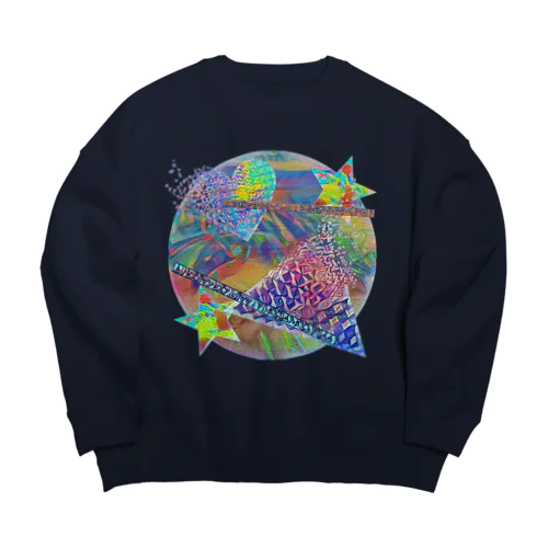 Hitsuzen system  Big Crew Neck Sweatshirt