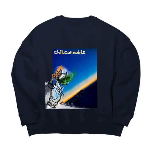 Chill.Cannabis Big Crew Neck Sweatshirt