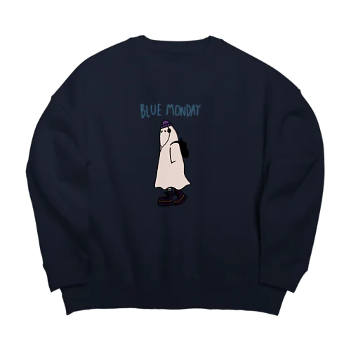 Blue Monday👻 Big Crew Neck Sweatshirt