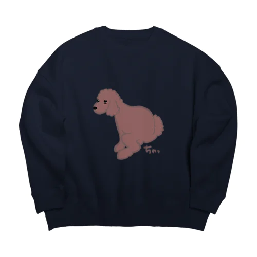 茶太郎　poop Big Crew Neck Sweatshirt