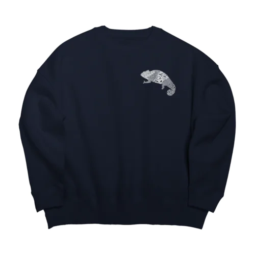 パンサーカメレオン白＋ Big Crew Neck Sweatshirt