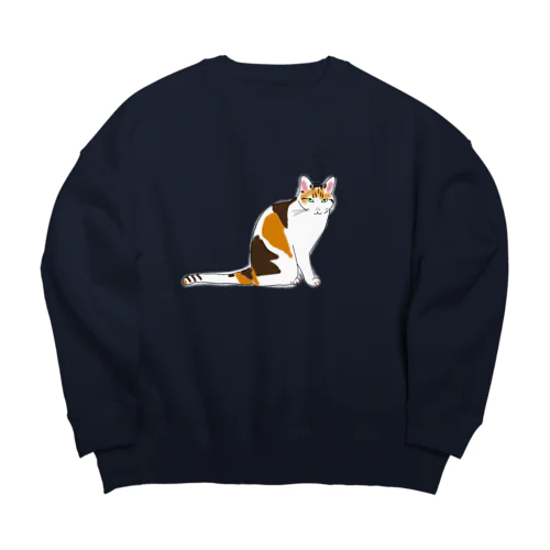 タマ 美ネコ Big Crew Neck Sweatshirt