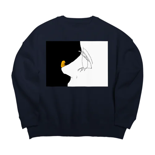 ふきでもの Big Crew Neck Sweatshirt