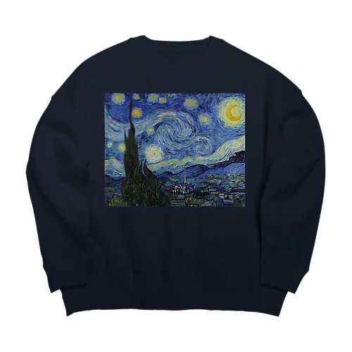 星月夜-フィンセント・ファン・ゴッホ Big Crew Neck Sweatshirt