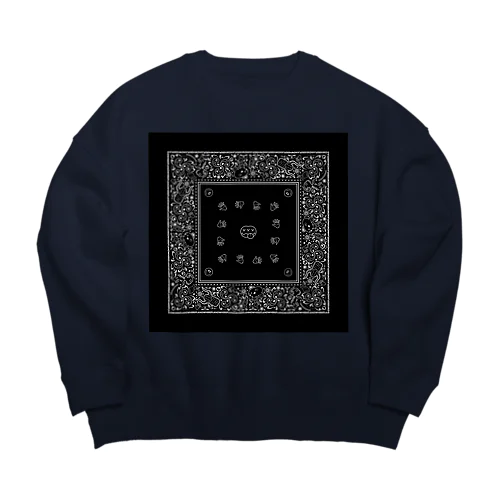 Nowhereplan Paisley Bandana Big Crew Neck Sweatshirt