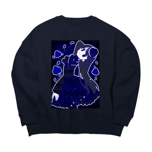 ゴシックロリィタちゃん Big Crew Neck Sweatshirt