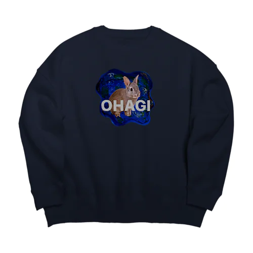 地球のおはちゃん Big Crew Neck Sweatshirt