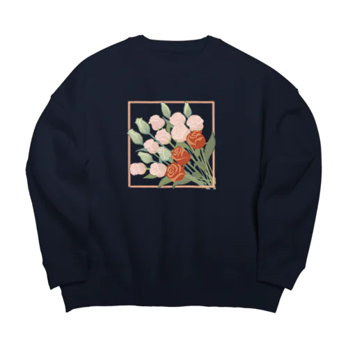 rose bouquet  Big Crew Neck Sweatshirt