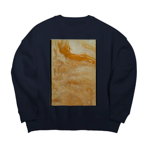 障がい者が作った模様「健在」 Big Crew Neck Sweatshirt