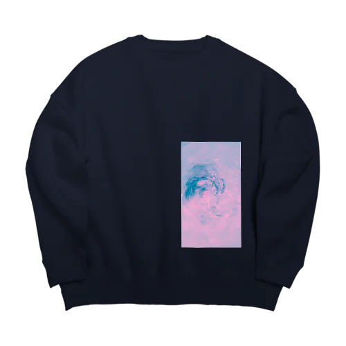 ピンク色の空 Big Crew Neck Sweatshirt