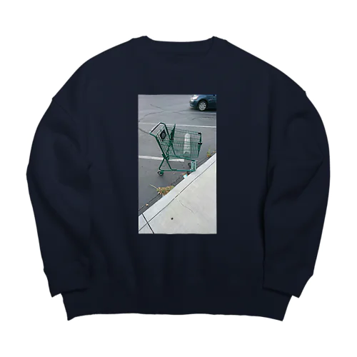 Abandoned Shopping Carts 3 Big Crew Neck Sweatshirt