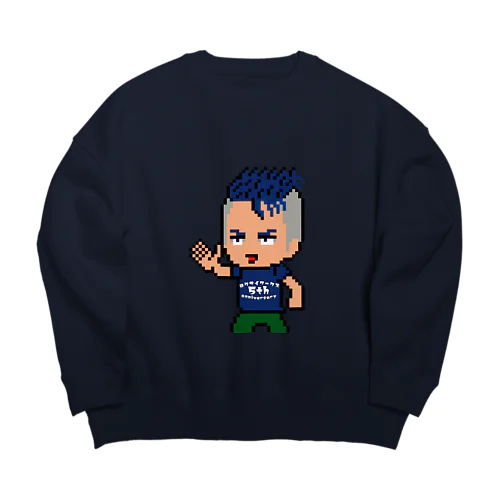 おいっす！ロクサイさん:5周年Ver Big Crew Neck Sweatshirt