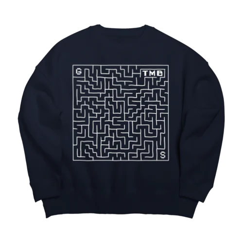 タイムマシン部迷路グッズ冬物 Big Crew Neck Sweatshirt