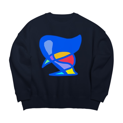 who's she Big Crew Neck Sweatshirt