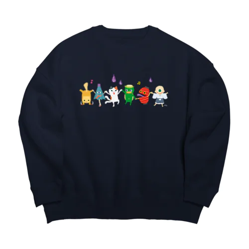 おばけ長袖＜妖怪ラインダンス＞ Big Crew Neck Sweatshirt