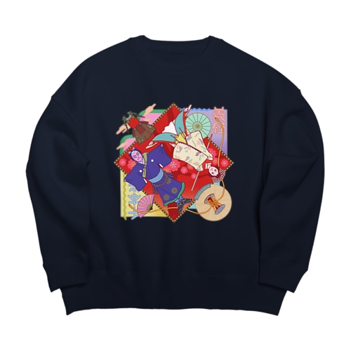 吉野山 Big Crew Neck Sweatshirt