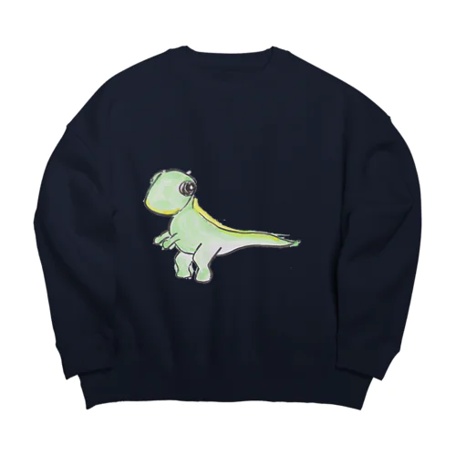 エドモントサウルス Big Crew Neck Sweatshirt