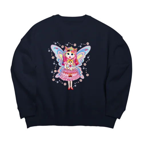 猫かぶりお姫様 Big Crew Neck Sweatshirt