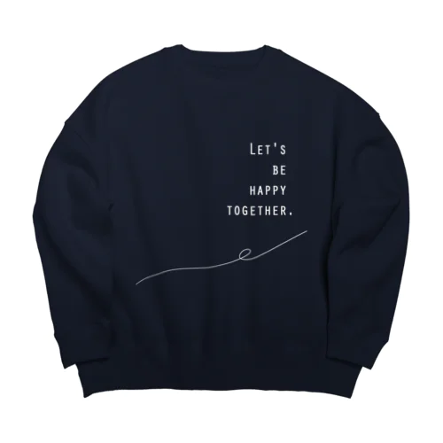 シンプル 文字　WT Big Crew Neck Sweatshirt