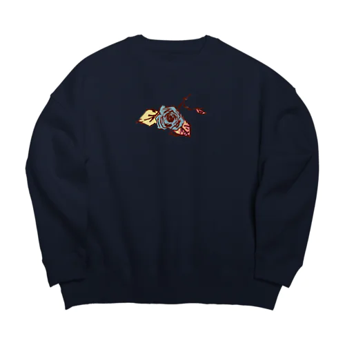 flower Big Crew Neck Sweatshirt