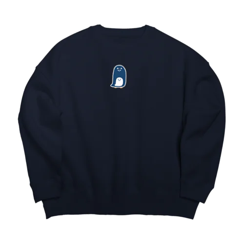 ペンギン親子合体 Big Crew Neck Sweatshirt