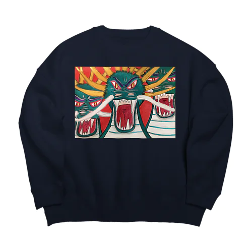 ヤマタノオロチ　Yamata no Orochi Big Crew Neck Sweatshirt