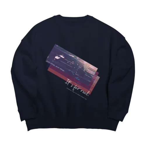 「吉報、吉報、これはマジ」【チャリティ／結婚の自由をすべてのひとに】 Big Crew Neck Sweatshirt