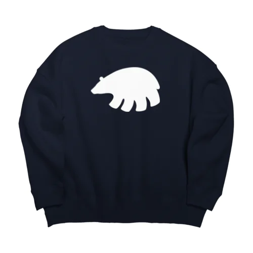 しろくまくん　かける Big Crew Neck Sweatshirt