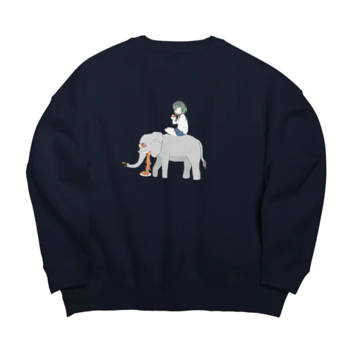 似たもの同士 Big Crew Neck Sweatshirt