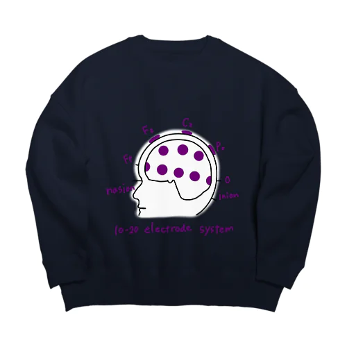 10-20法・白 Big Crew Neck Sweatshirt