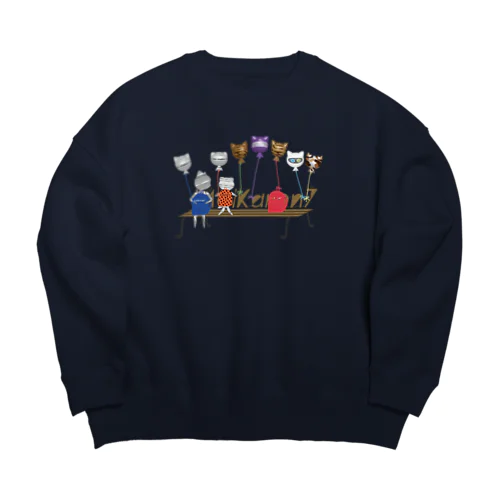 MolKaron7　ロゴと風船 Big Crew Neck Sweatshirt