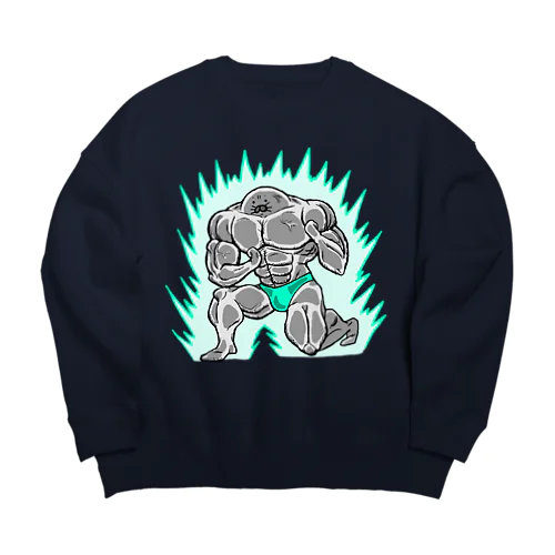 足ザラシ"マッチョ" Big Crew Neck Sweatshirt