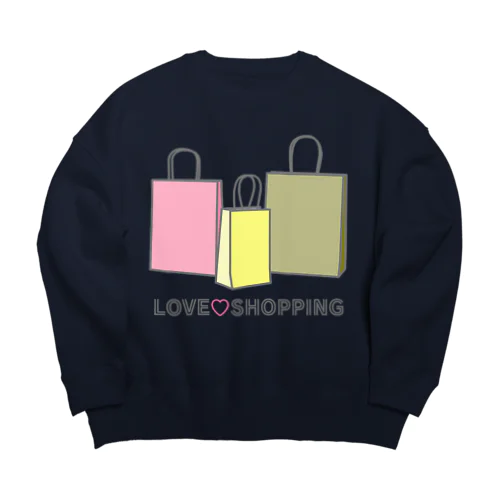 紙袋 LOVE SHOPPING ビッグシルエットスウェット